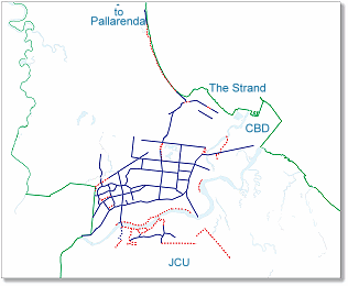 Map of Townsville Bikeways (Click to Enlarge)