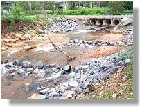Fishway operating in low flow conditions (29/01/06)