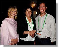 Former Chair of EA Clare McFarlane, Deputy Mayor Ann Bunnell, New Chair of EA Alastair McCracken