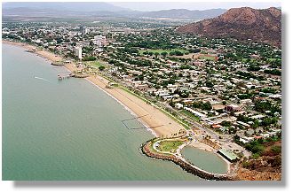 Aerial view of the Strand beach
