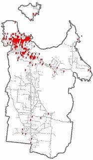 Click to enlarge - Map of Potential contaminated land