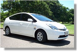 Council's petrol-electic hybrid car,  The Toyota Prius