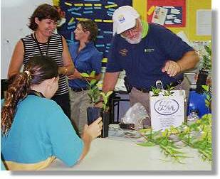 Students learning about the environment