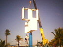 wind-rotor is lowered onto the tower