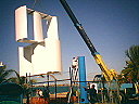 wind-rotor is lowered onto the tower