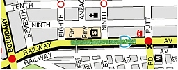 Map - Railway Ave. median strip sprinkler system